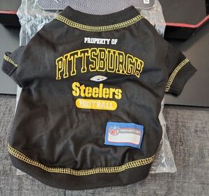 NFL Pittsburgh Steelers Dog Jersey - Black and Yellow